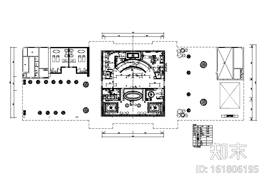 [浙江]九龙国际大饭店会所空间设计施工图（附效果图）cad施工图下载【ID:161806195】