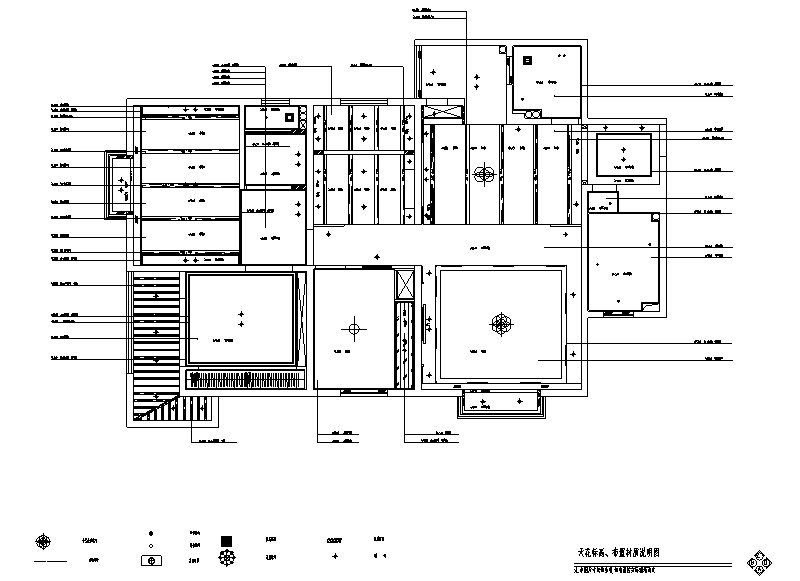 美式乡村风三居室住宅设计施工图（附效果图）cad施工图下载【ID:161760160】