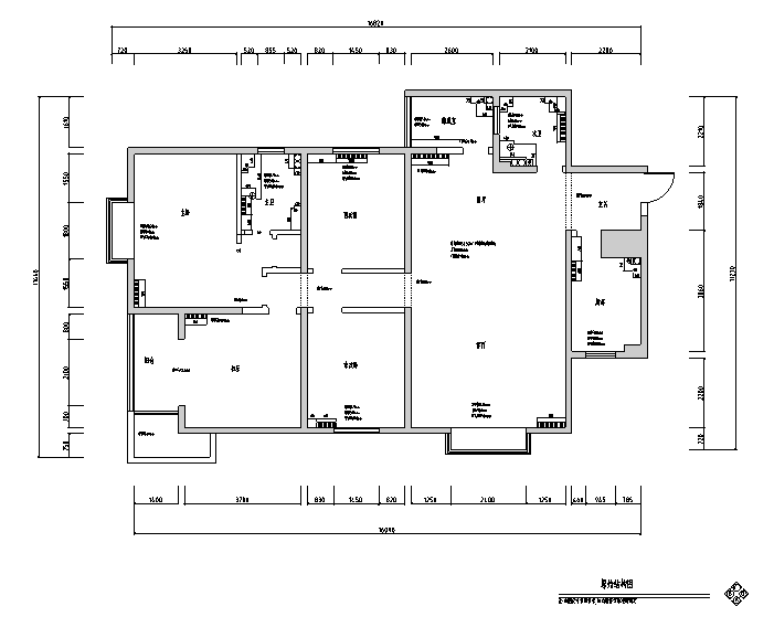 美式乡村风三居室住宅设计施工图（附效果图）cad施工图下载【ID:161760160】