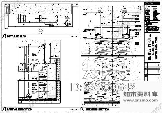 施工图北京知名酒店客房全套英文图纸WILSON&amp;ASSOCIATES施工图下载【ID:532064642】