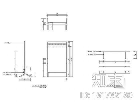 [南京]两套现代简约风格百货服装专卖店装修施工图cad施工图下载【ID:161732180】