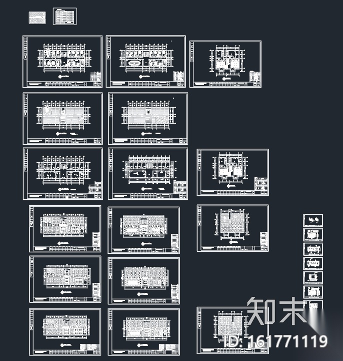 办公大楼设计CAD施工图+模型cad施工图下载【ID:161771119】