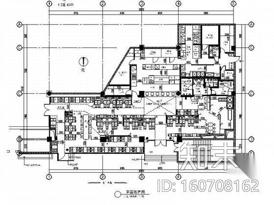 [南京]某知名连锁快餐店室内装修施工图（含效果）施工图下载【ID:160708162】