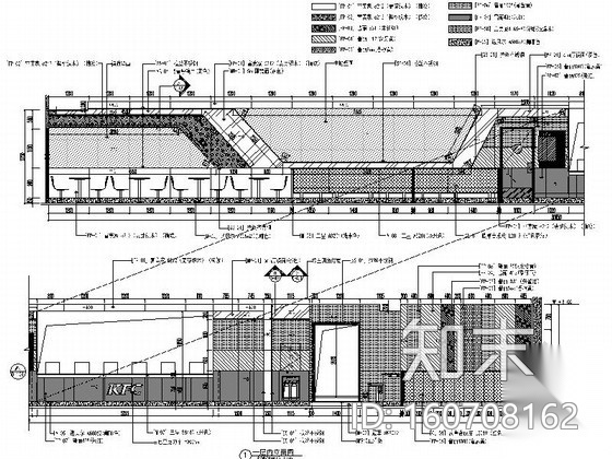 [南京]某知名连锁快餐店室内装修施工图（含效果）施工图下载【ID:160708162】