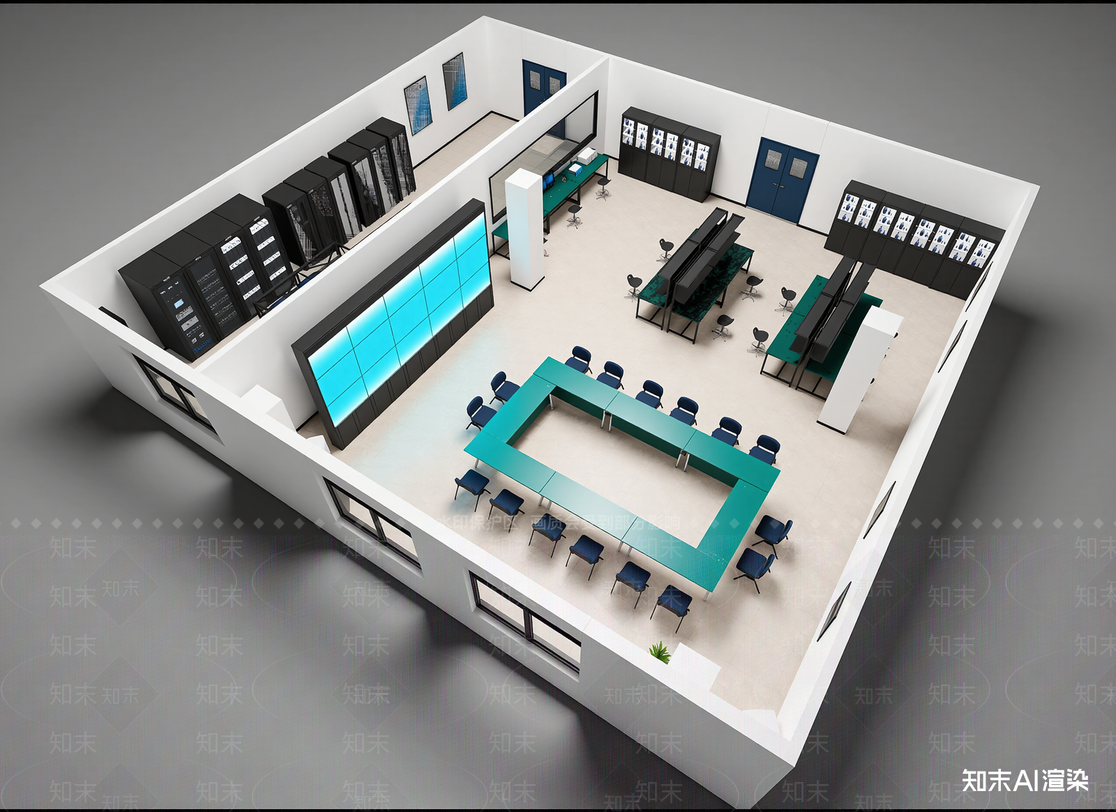 现代指挥中心3D模型下载【ID:1214706128】