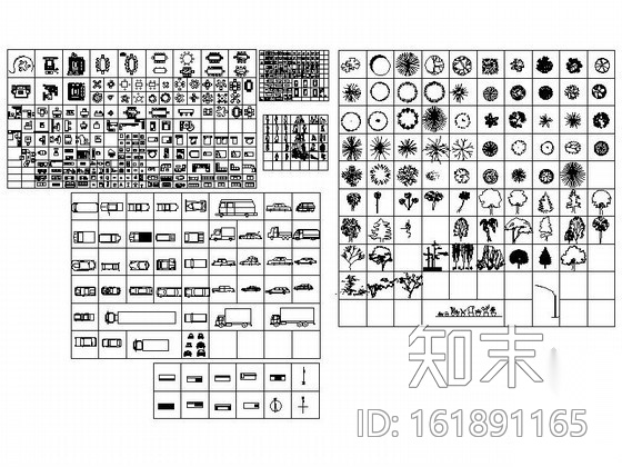 常用全套家装CAD图块下载cad施工图下载【ID:161891165】