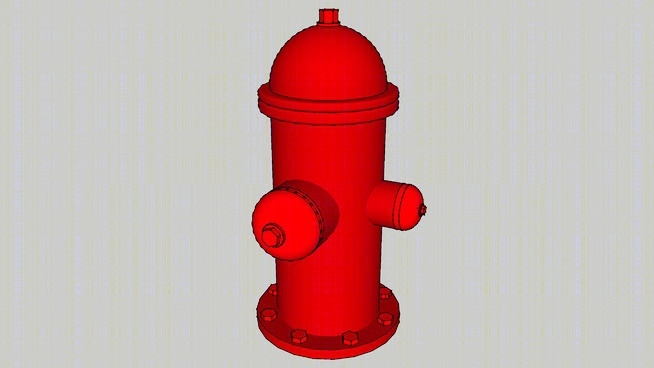 消防栓SU模型下载【ID:130140101】