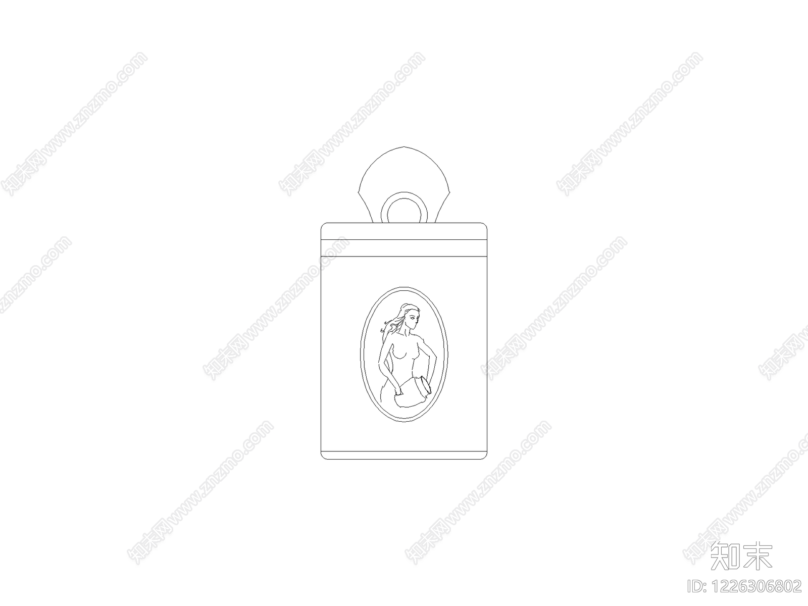摆件cad施工图下载【ID:1226306802】