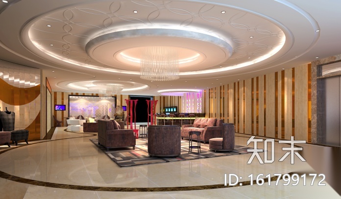 时尚限量版KTV包厢设计施工图+效果图cad施工图下载【ID:161799172】