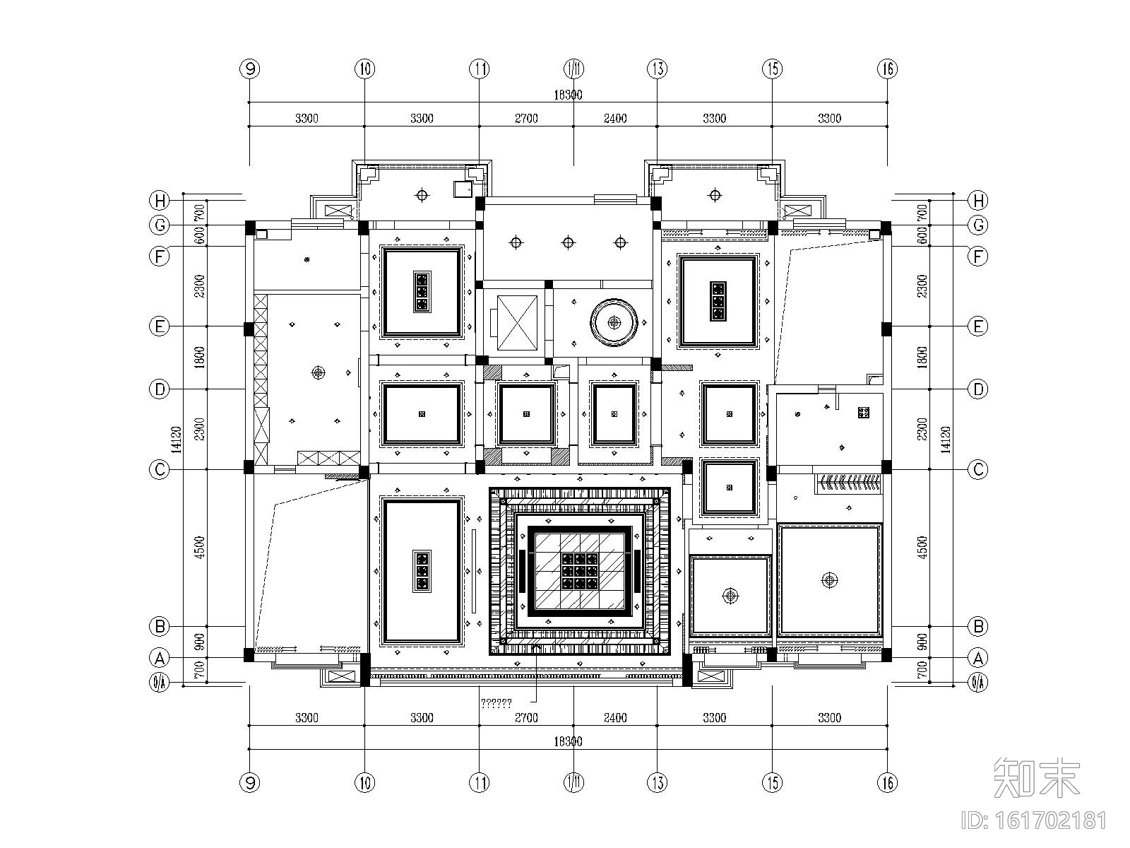 [苏州]朱公馆新中式别墅样板房装修施工图（附效果图+实...cad施工图下载【ID:161702181】