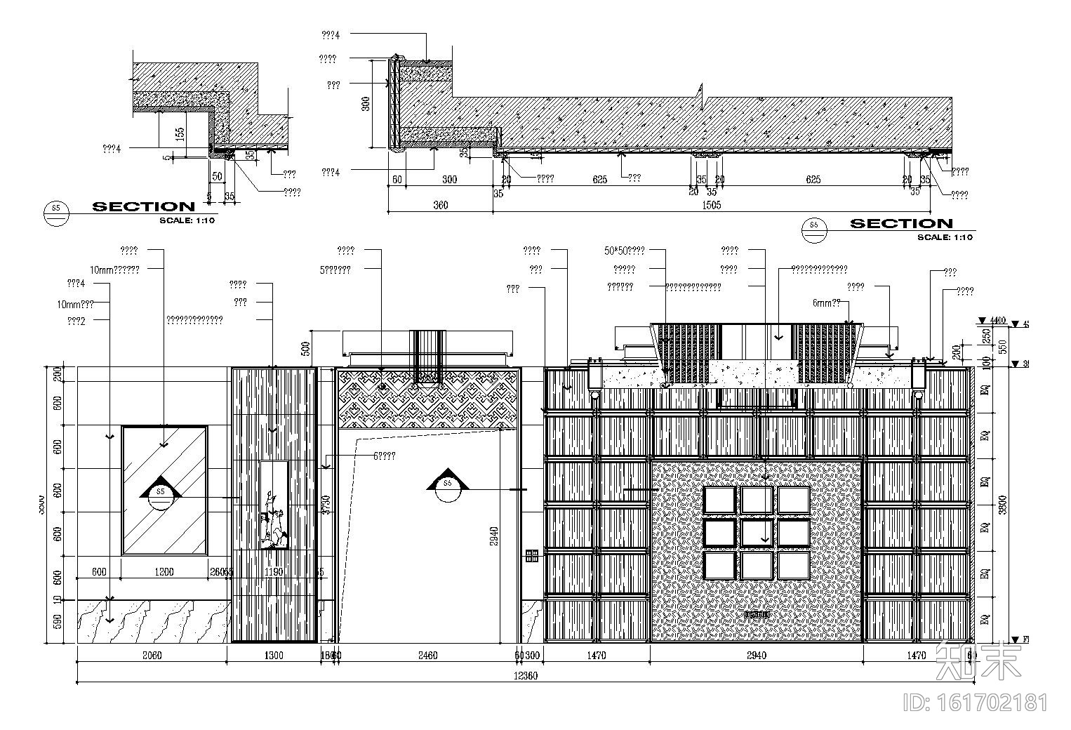 [苏州]朱公馆新中式别墅样板房装修施工图（附效果图+实...cad施工图下载【ID:161702181】