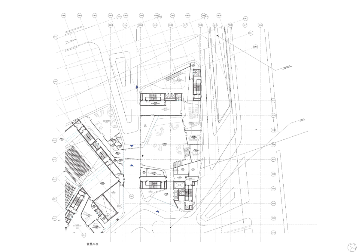 [Zaha]江苏南京青奥会会议中心方案文本设计cad施工图下载【ID:151449116】