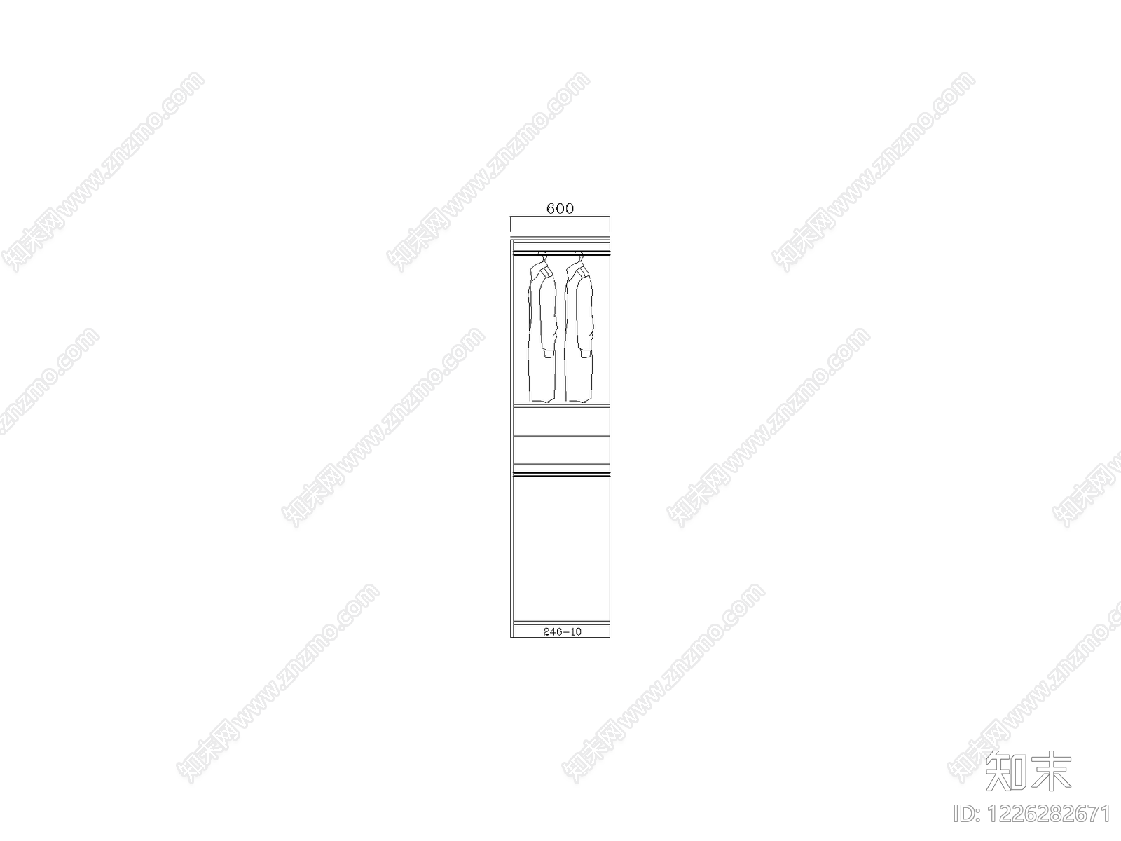 现代柜子CAD图纸