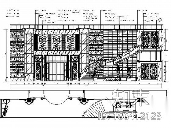 [山东]某双层豪华夜总会设计施工图cad施工图下载【ID:166412123】