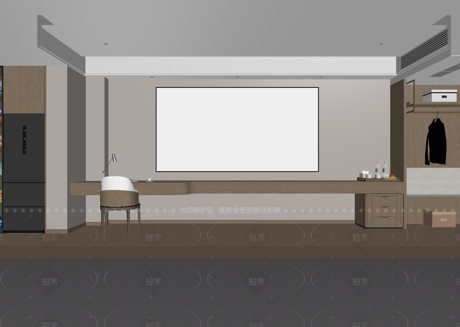 现代影音室3D模型下载【ID:1214963242】