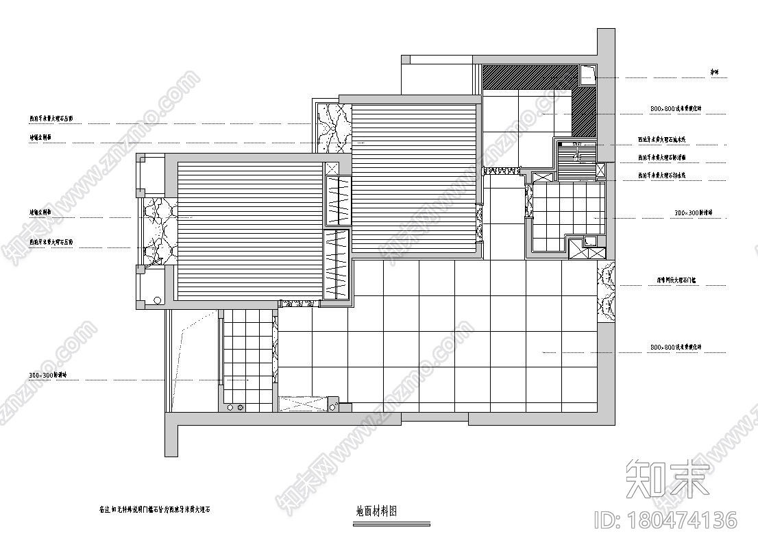 知名地产现代风2房2厅住宅装修施工图设计施工图下载【ID:180474136】