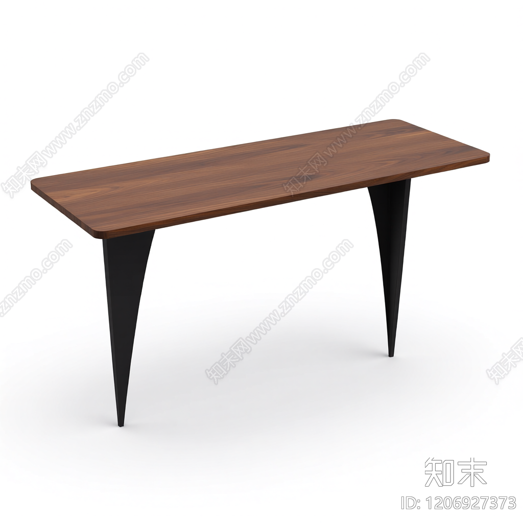 黑色几何餐桌3D模型下载【ID:1206927373】