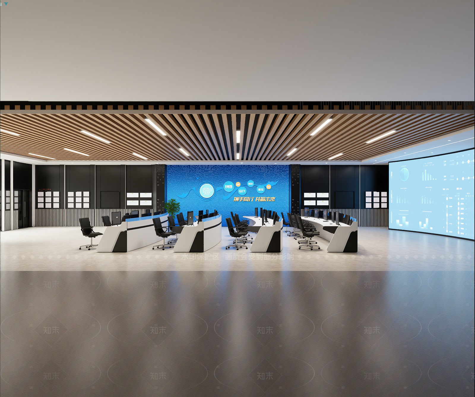 现代指挥中心3D模型下载【ID:1214959236】