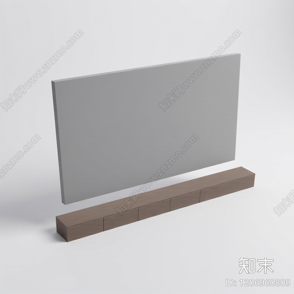 电视墙组合模型3D模型下载【ID:1206960809】