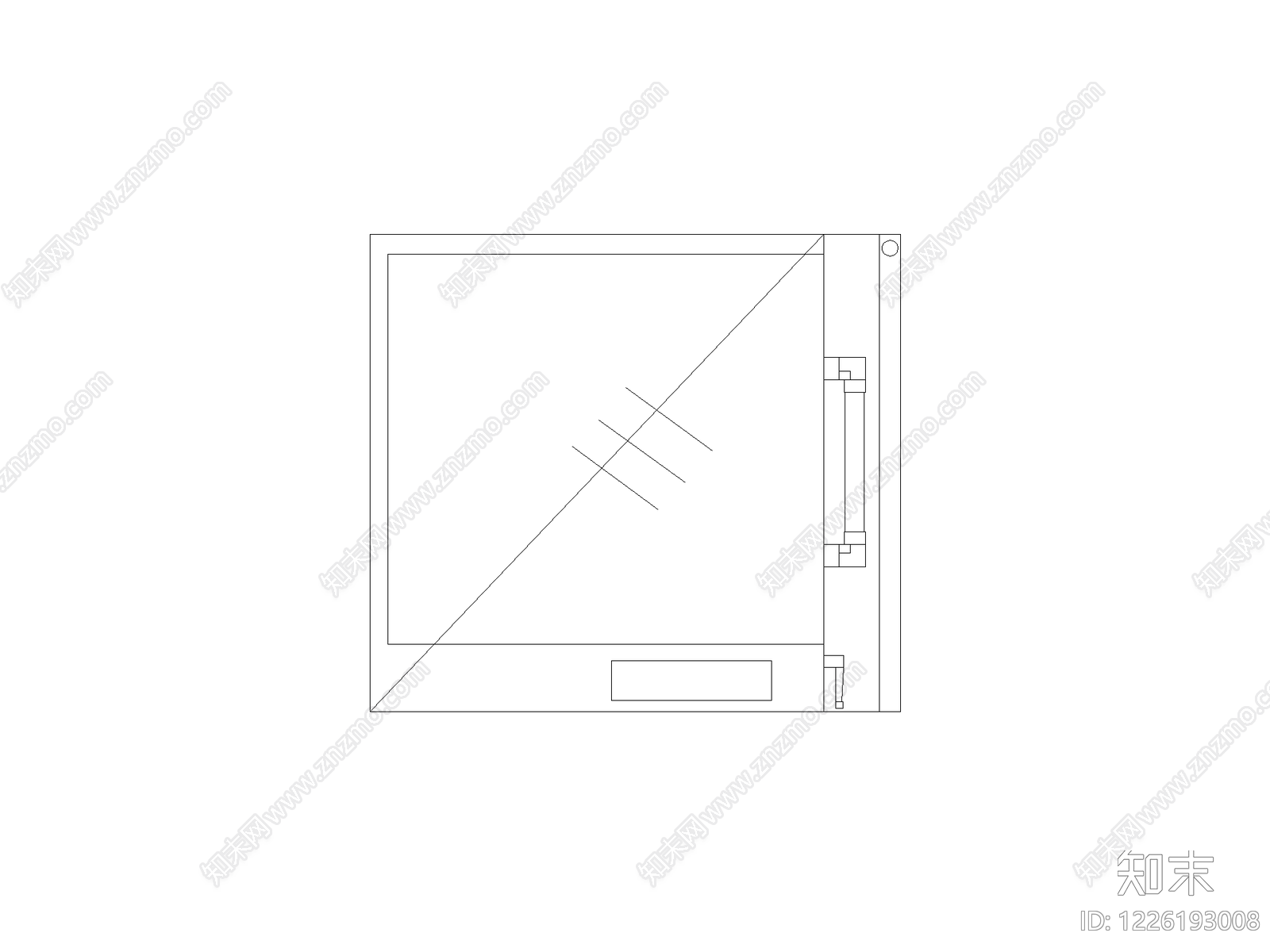 柜子cad施工图下载【ID:1226193008】