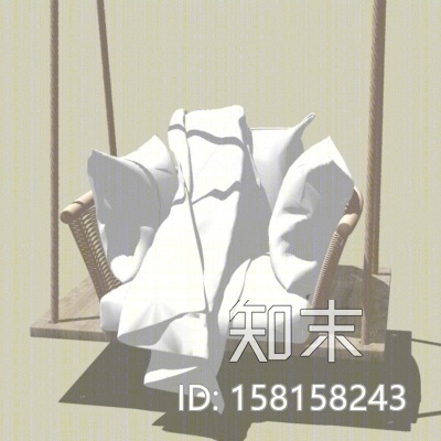 现代休闲吊椅SU模型下载【ID:158158243】