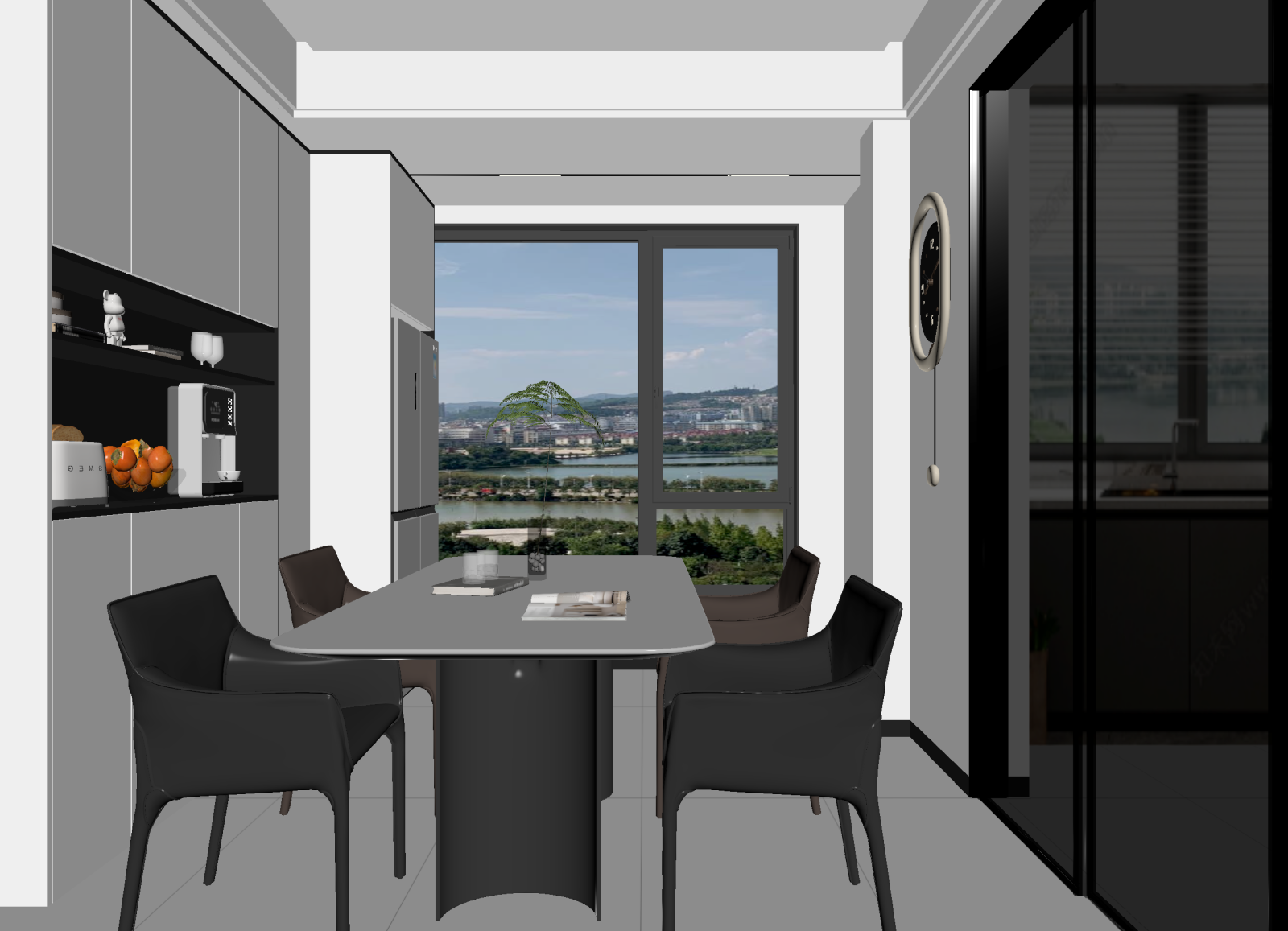 现代家居餐厅3D模型下载【ID:1214759407】