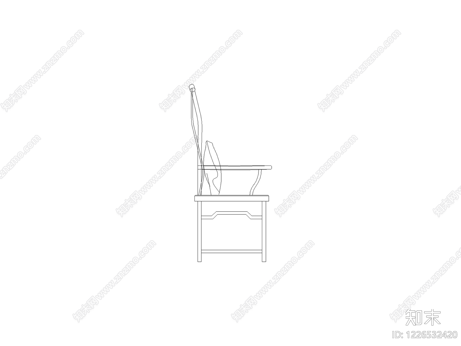现代椅子CAD图纸