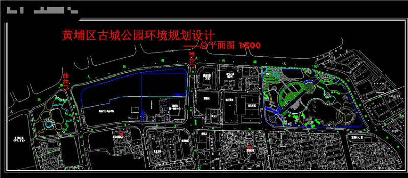 公园总平面CAD景观图纸cad施工图下载【ID:149589113】