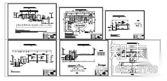 某乡镇集中供水站制水区全套图纸cad施工图下载【ID:168513149】