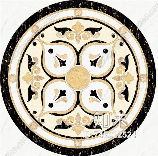 2019最新地面石材拼花贴图贴图下载【ID:745222524】