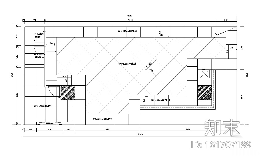 67平米女装品牌店设计施工图（附效果图+3D模型）cad施工图下载【ID:161707199】