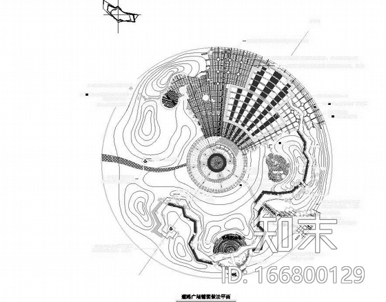 河北某小区中心景区施工图cad施工图下载【ID:166800129】