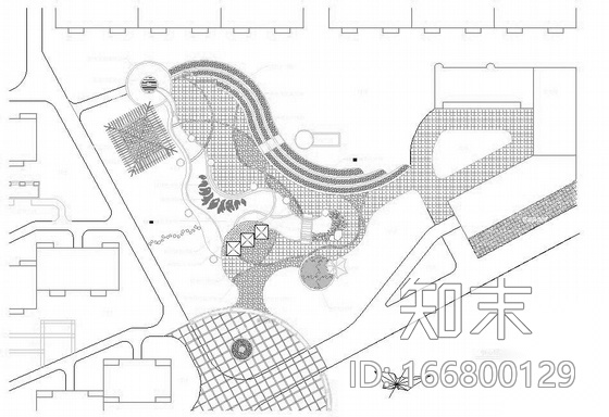 河北某小区中心景区施工图cad施工图下载【ID:166800129】