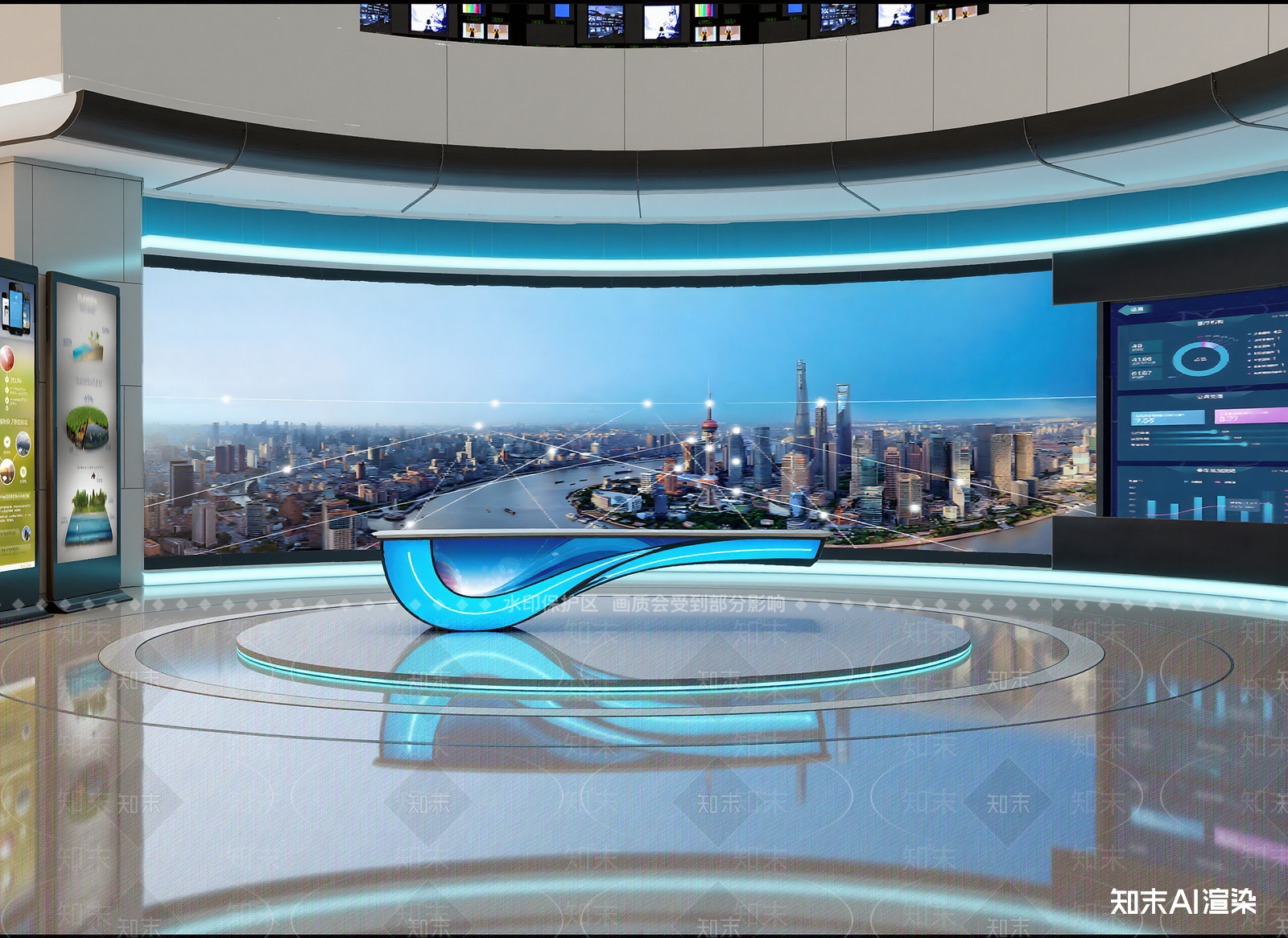 现代舞台平台3D模型下载【ID:1215110547】