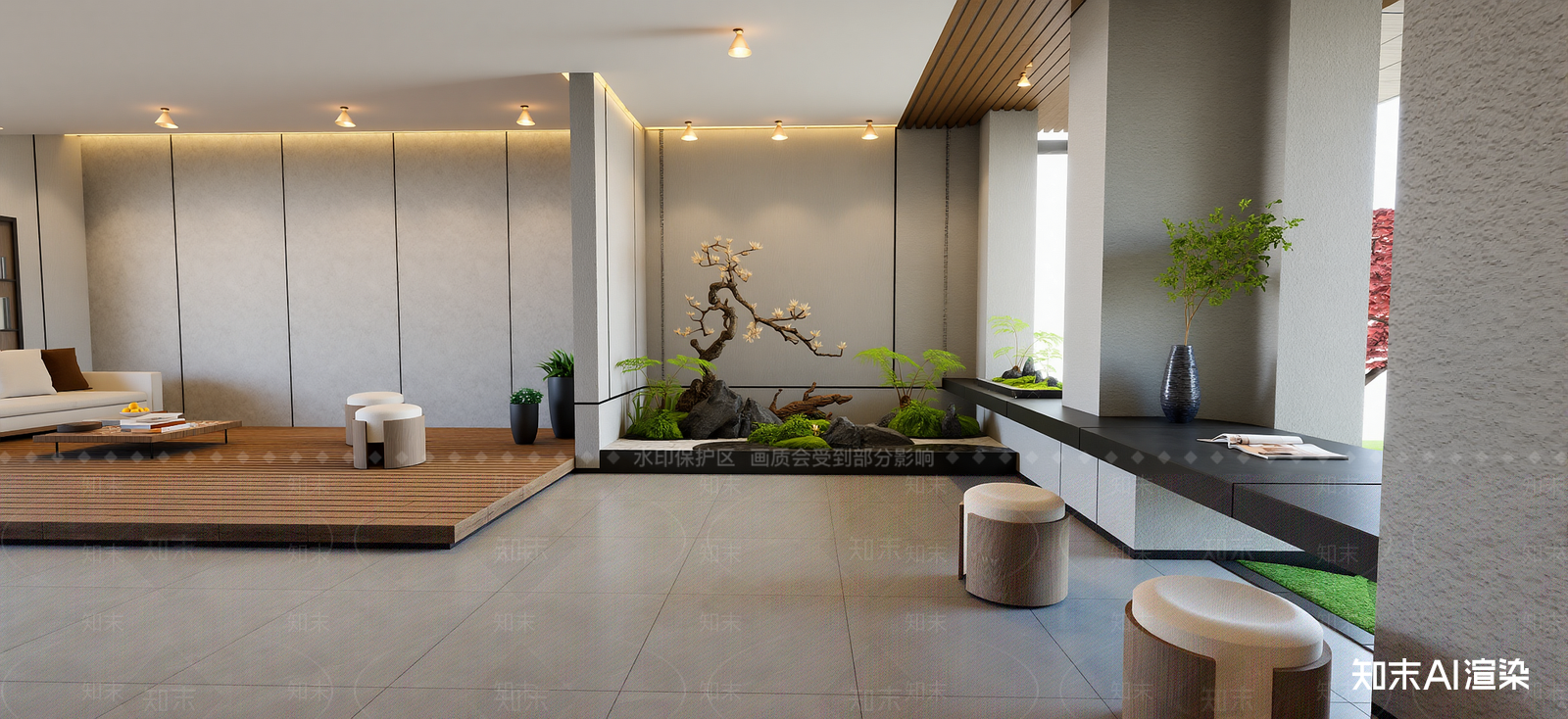 现代家居客厅SU模型下载【ID:1222285862】