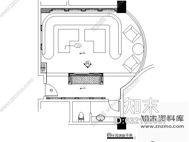 施工图奢华KTV包间装修图Ⅴcad施工图下载【ID:632130057】