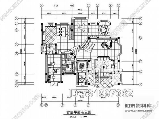 施工图江苏三层豪华别墅设计装修图cad施工图下载【ID:531997362】