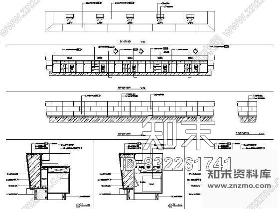 图块/节点酒店大堂总接待台详图cad施工图下载【ID:832261741】