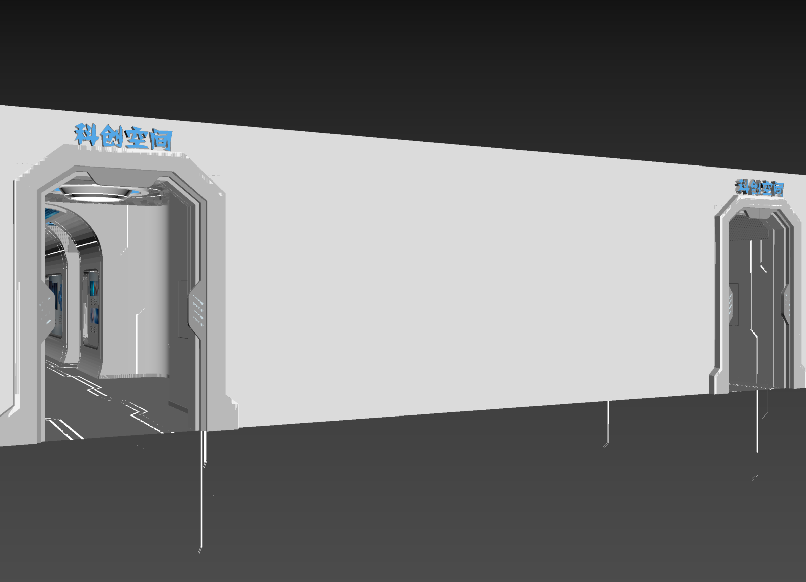 现代科技展厅3D模型下载【ID:1214621018】