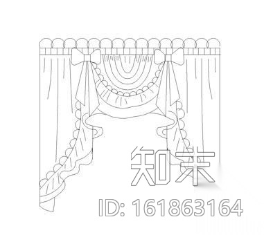 窗帘图块集cad施工图下载【ID:161863164】