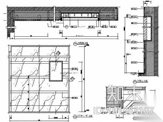 五星酒店多功能会议室施工图cad施工图下载【ID:161983107】