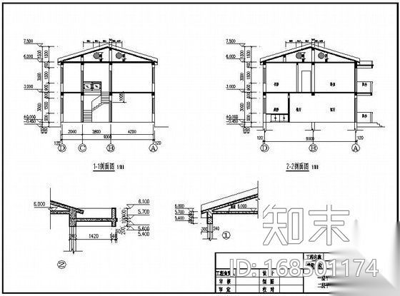 淮北某二层砖混农村自建房建筑结构设计图施工图下载【ID:168501174】