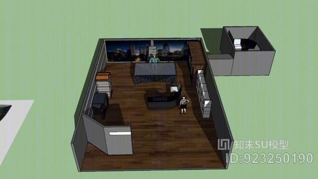 布瑞恩办公室SU模型下载【ID:923250190】