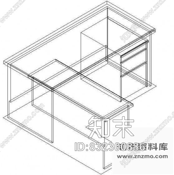 图块/节点办公家具CAD模型10施工图下载【ID:832300886】