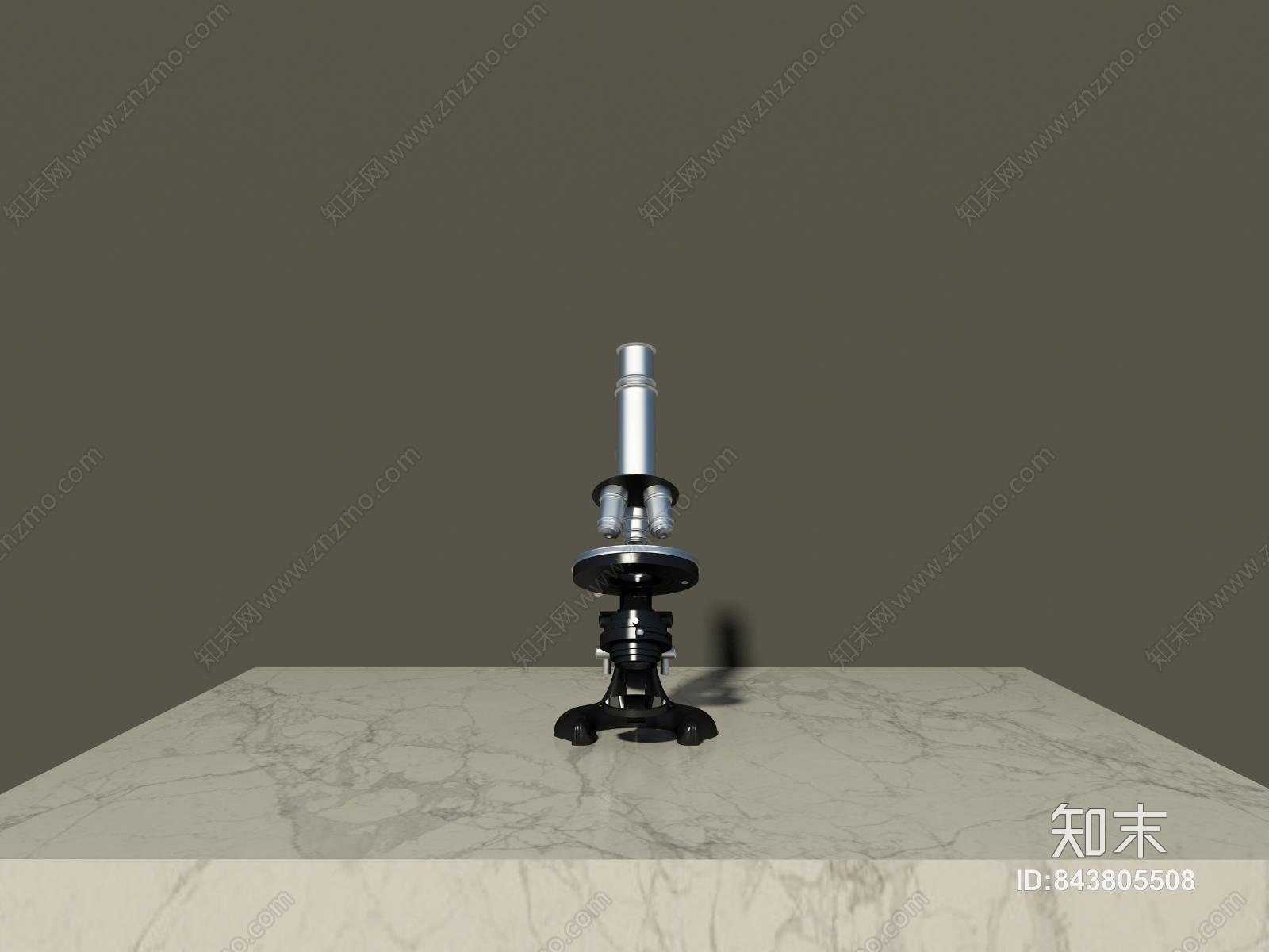 现代显微镜3D模型下载【ID:843805508】