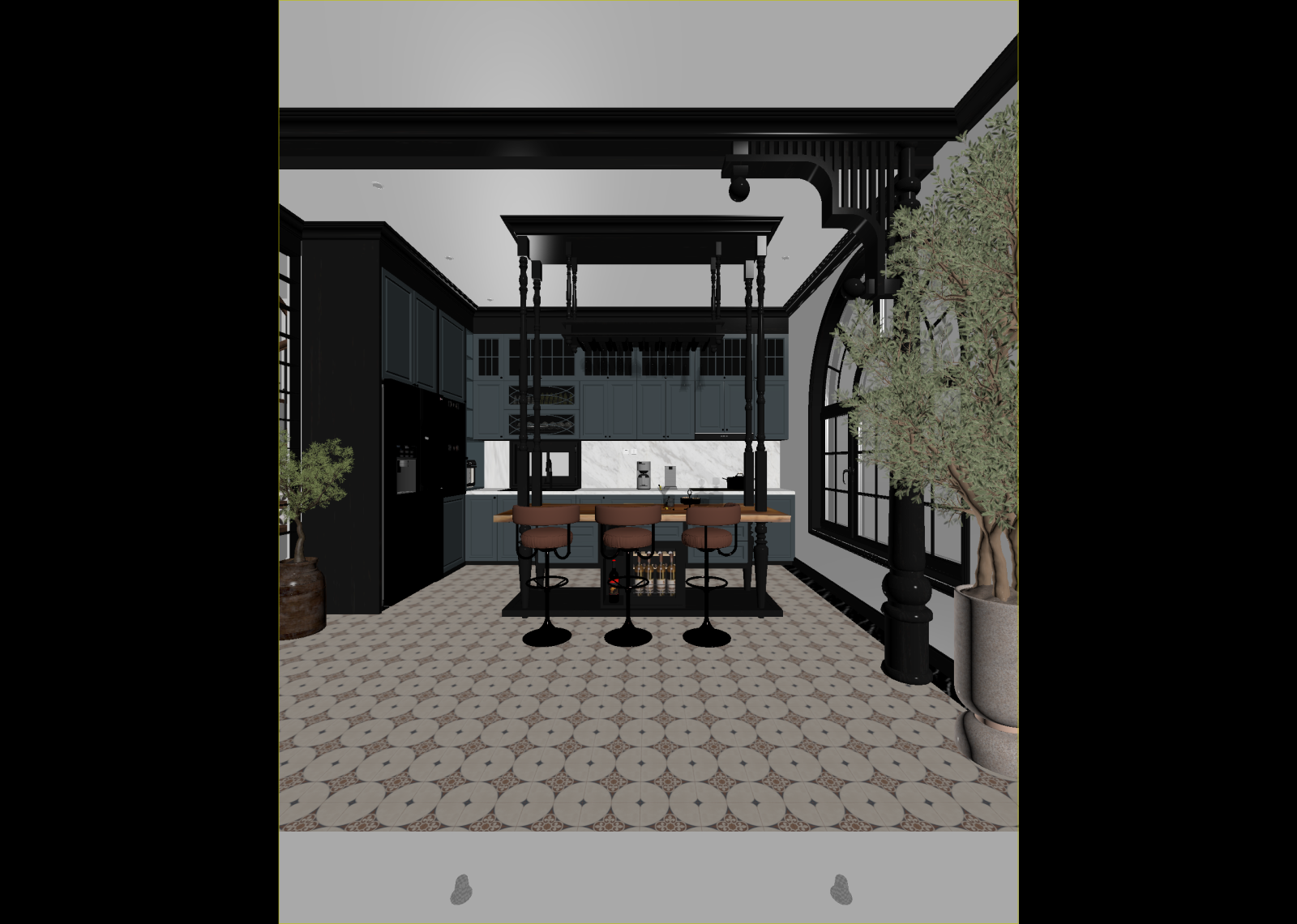 美式咖啡厅3D模型下载【ID:1214658269】