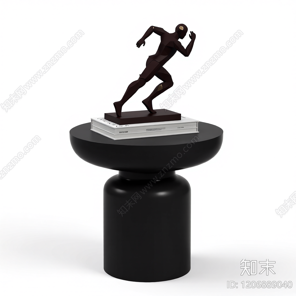 跑动人物雕塑摆件3D模型下载【ID:1206889040】