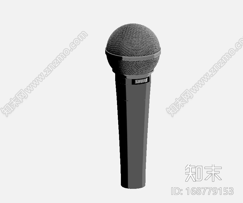 话筒CG模型下载【ID:168779153】