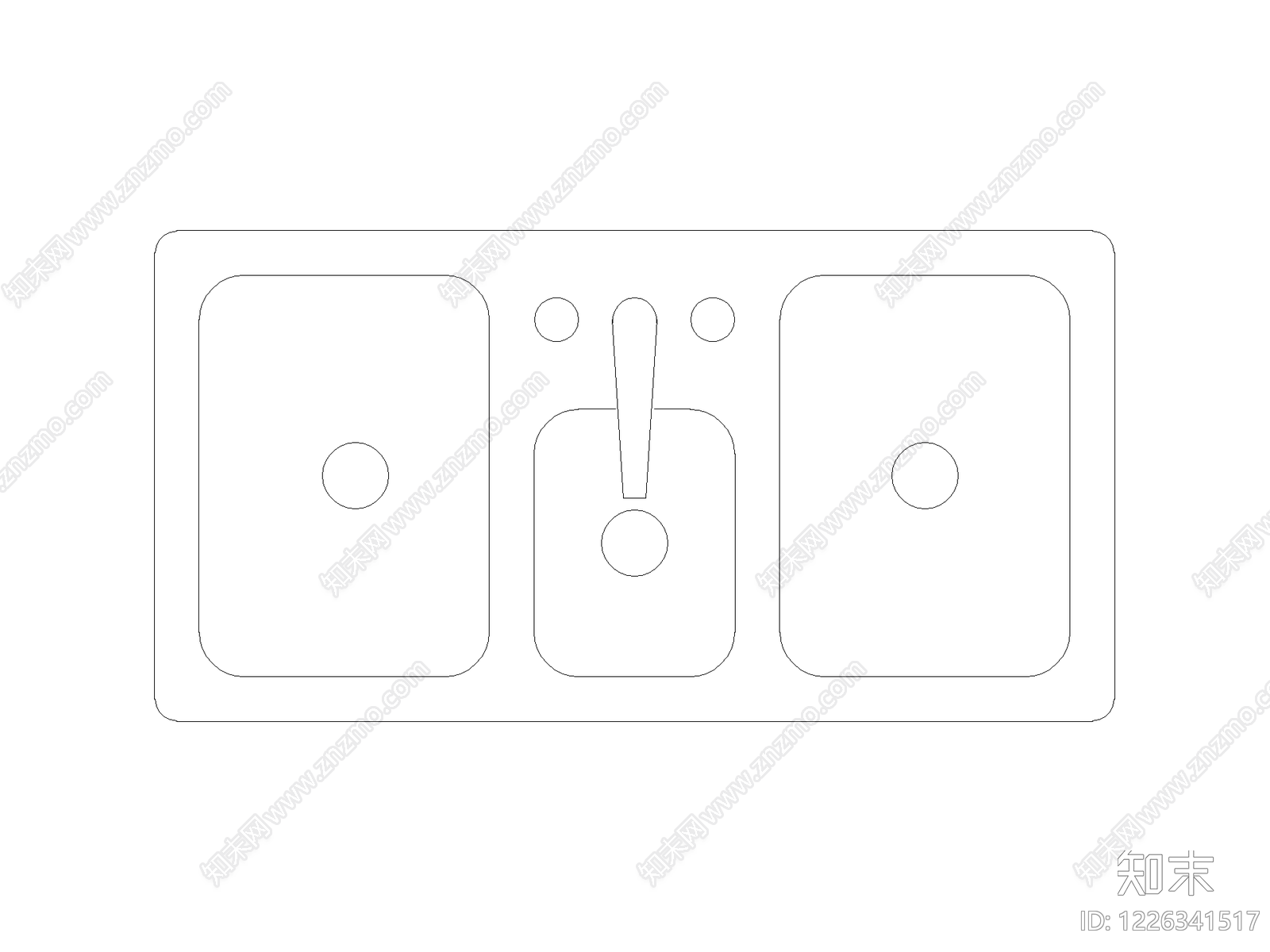 现代厨房设施CAD图纸