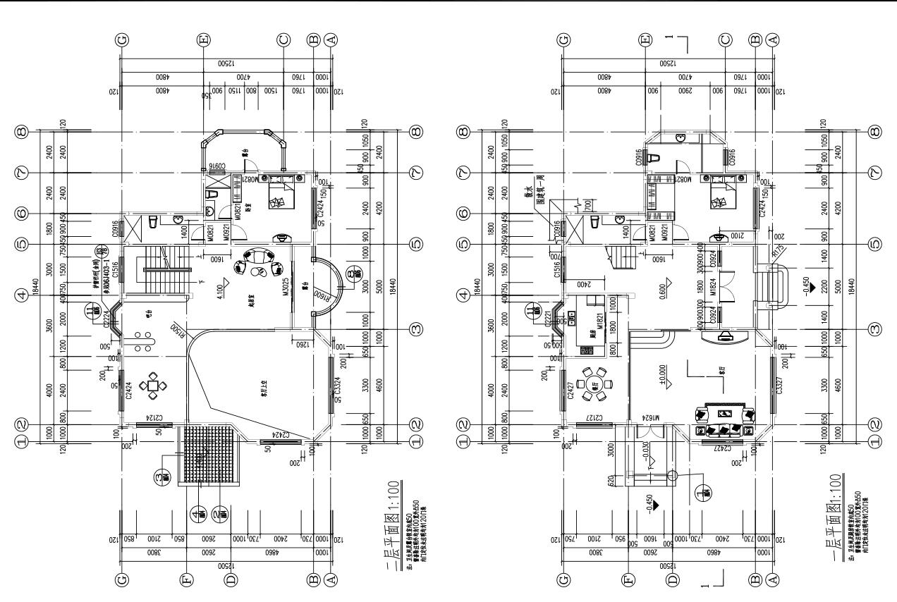 三层独栋别墅建筑设计框架结构（包含效果图+CAD）施工图下载【ID:167245115】